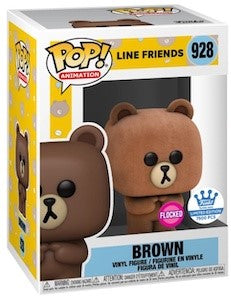 Line Friends Brown Pop! Vinyl Figure Flocked