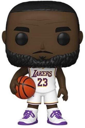 NBA Lakers LeBron James White Uniform Pop! Vinyl Figure