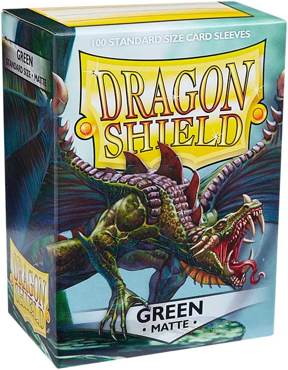 Dragon Shield Matte Standard Sleeves - Green (100-Pack)