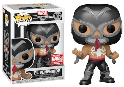 Marvel Luchadores El Venenoide Venom Marvel Collector Corps Pop! Vinyl Figure