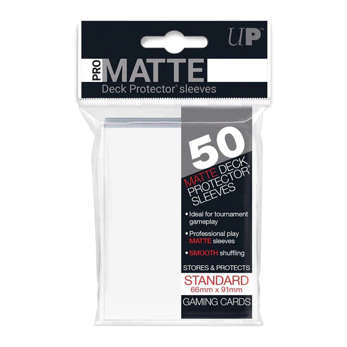 Ultra Pro 50 Matte Clear Deck Protector Sleeves