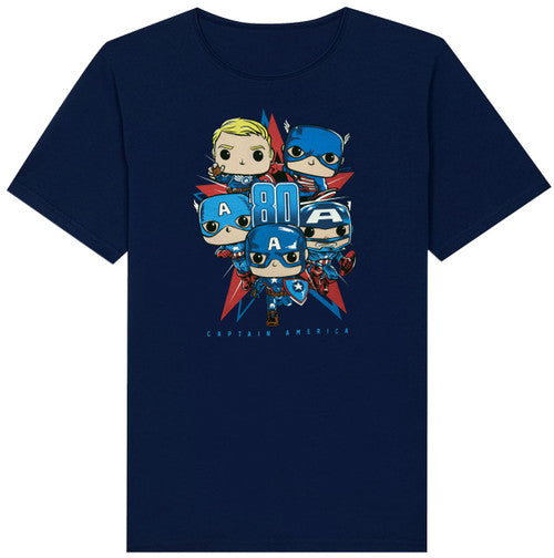 Funko Marvel Collector Corps Captain America 80th Anniversary Exclusive T-Shirt [2X-Large]
