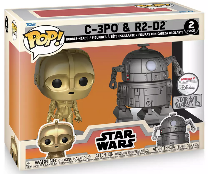 C-3PO & R2-D2 Disney Exclusive (2-Pack) Pop! Vinyl Figure