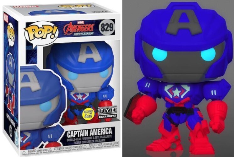Captain America (Mecha) (Glow in the Dark) Funko Pop!