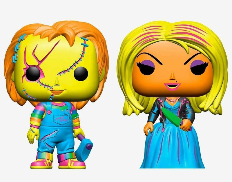 Chucky with Axe & Tiffany with Knife (Blacklight | 2-Pack)