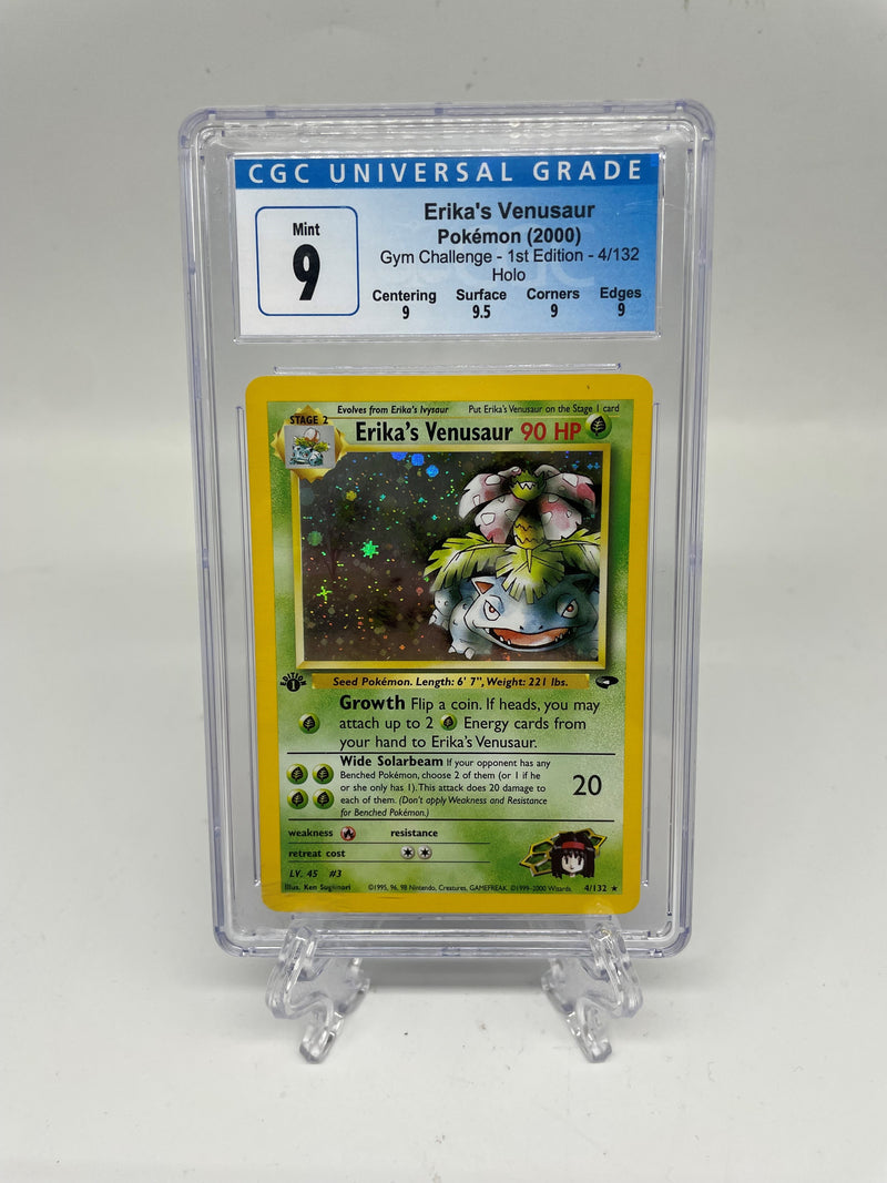 Erika's Venusaur Pokemon 2000 Gym Challenge - 1st Edition - 4/132 Holo CGC Mint 9