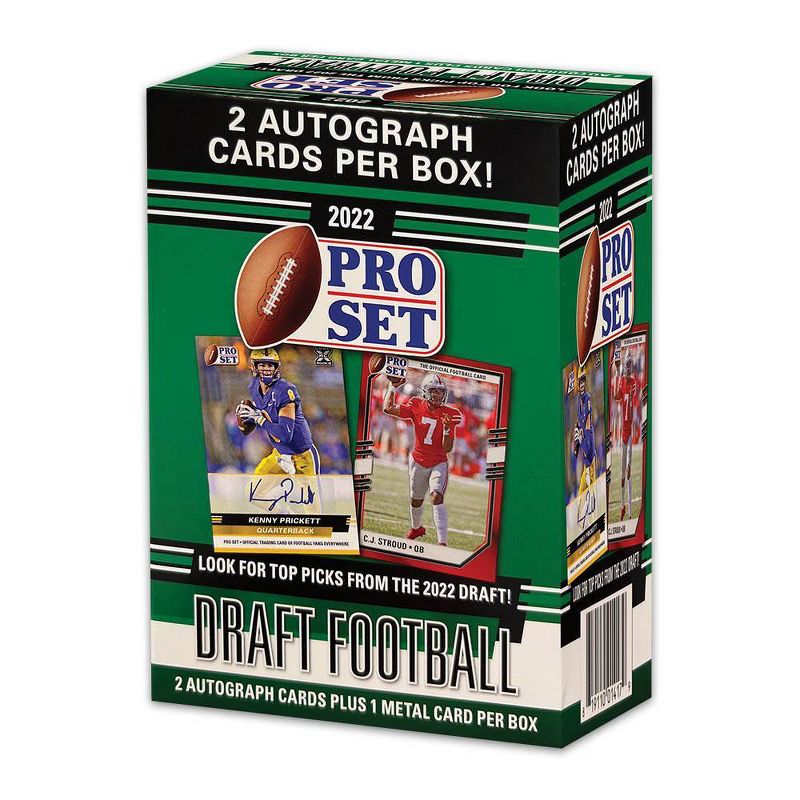 2022 Leaf Draft Football Pro Set Trading Card Blaster Box