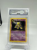 AGS Graded 2000 Pokemon Rocket Dark Alakazam 1st Edition 18/82 8.5