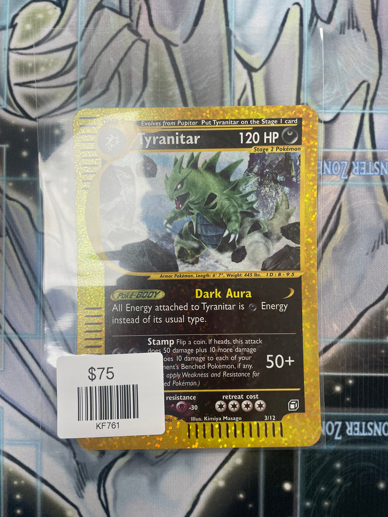 Pokemon Card - Tyranitar - 3/12 - Jumbo Box Topper Expedition Reverse Holo 2002