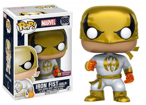 Marvel Iron Fist (Gold) PX Previews Exclusive Funko Pop!