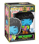 Jimi Hendrix with Purple Guitar (Blacklight) Pop! Vinyl Figure