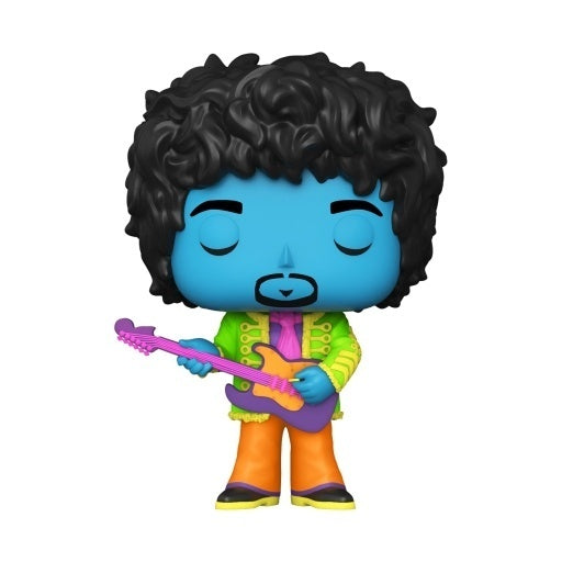 Jimi Hendrix with Purple Guitar (Blacklight) Pop! Vinyl Figure
