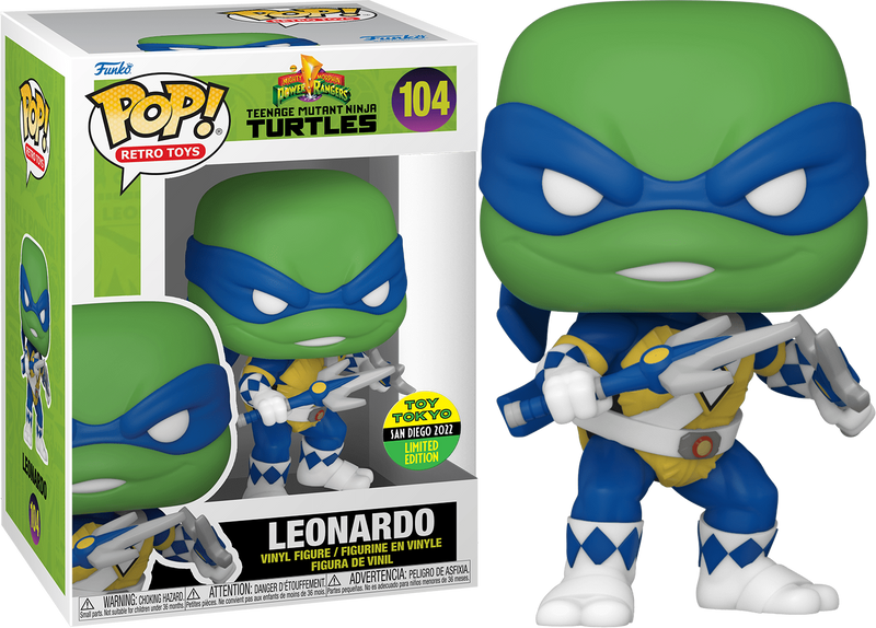 Power Rangers X Teenage Mutant Ninja Turtles Leonardo Pop! Vinyl Figure
