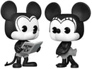 Mickey Mouse and Minnie Mouse