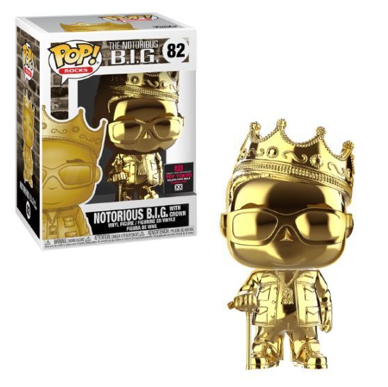 Notorious B.I.G. with Crown (Chrome Gold)(Biggie Smalls) Funko Pop