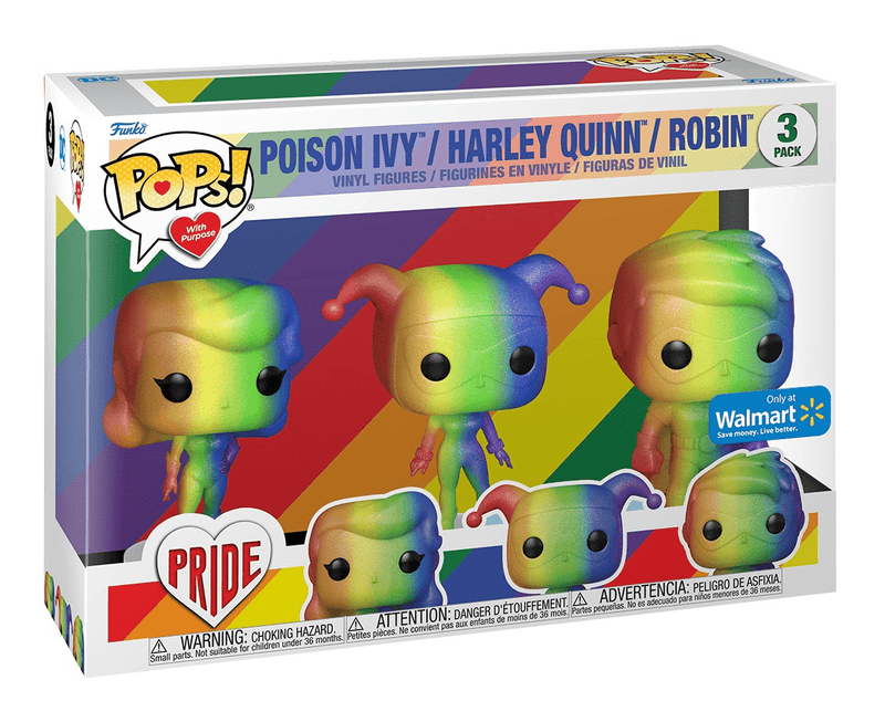 Poison Ivy / Harley Quinn / Robin (Pride) [Walmart Exclusive] (3-Pack)