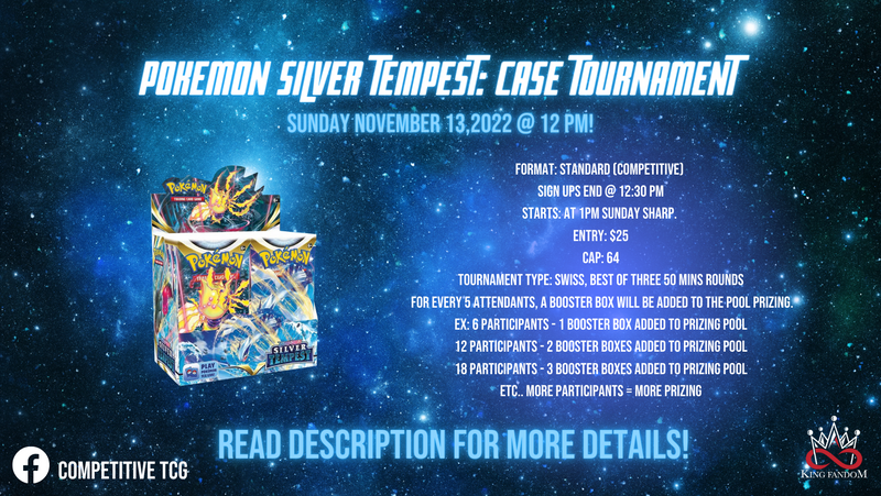 Pokemon: Silver Tempest Case Tournament PRE-REGISTRATION