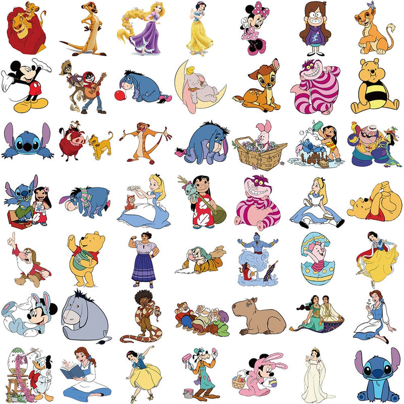 50 Pieces Disney Random Stickers (Styles may vary)