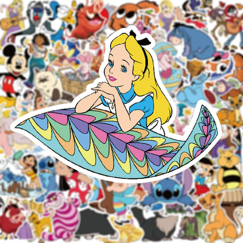 50 Pieces Disney Random Stickers (Styles may vary)