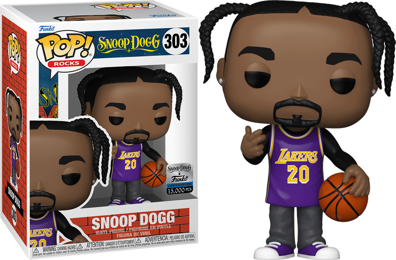 Snoop Dogg in Purple Lakers Jersey Pop! Vinyl Figure