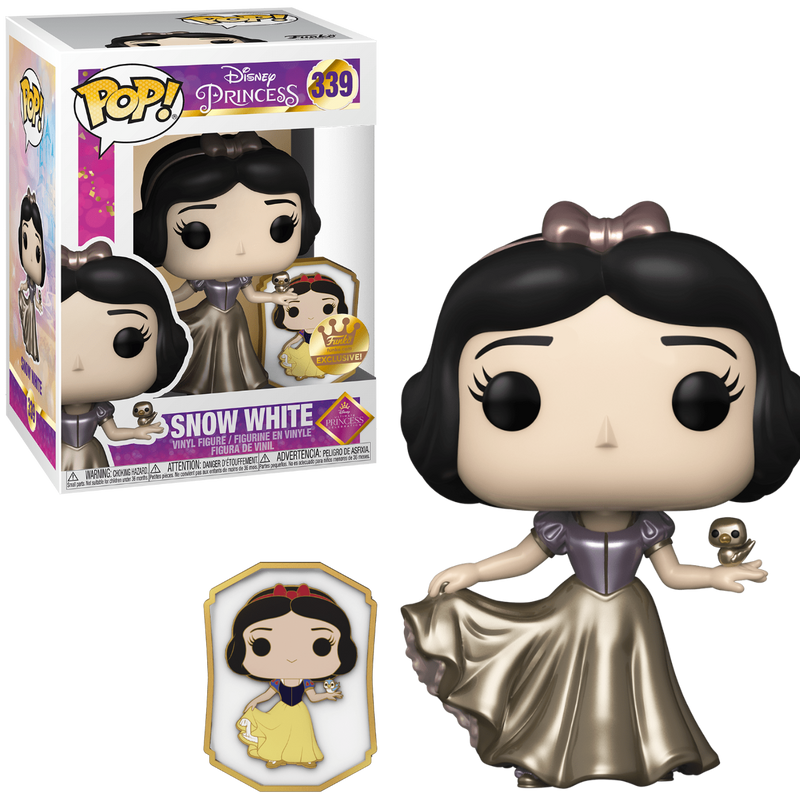 Snow White (Dancing | Gold) with Pin Pop! Vinyl Figure