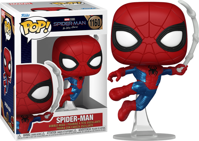 Spider Man No Way Home Spider-Man (Finale Suit | Metallic) Pop! Vinyl Figure