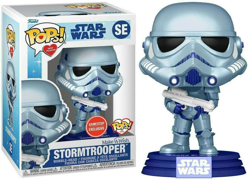 Stormtrooper (Make-A-Wish | Blue Metallic) Pop! Vinyl Figure