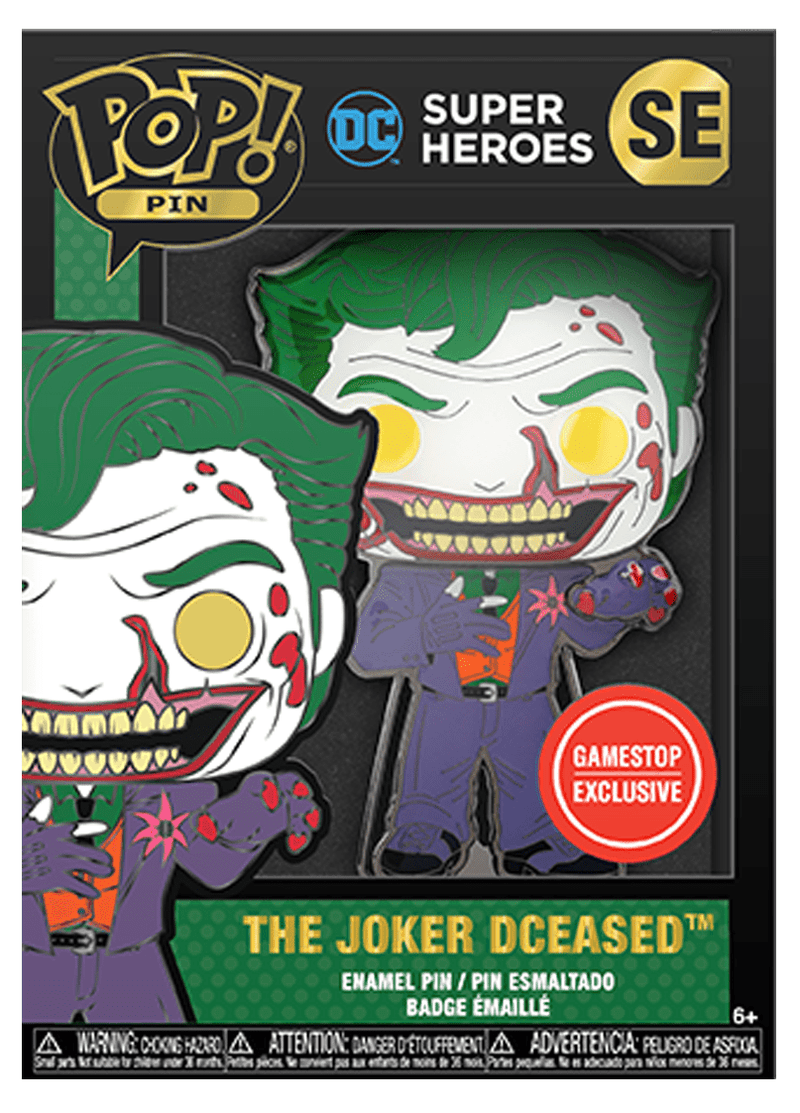 The Joker Dceased Pop! Pin