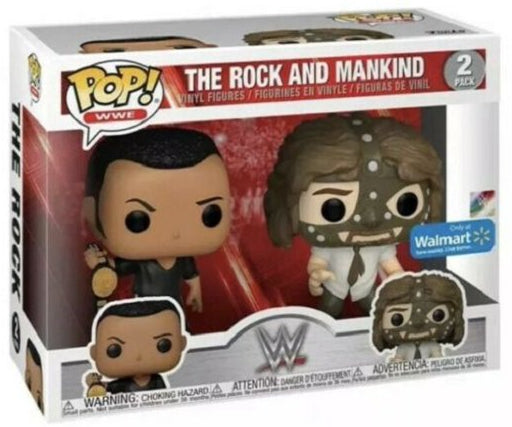 The Rock vs. Mankind (2 Pack) Pop! Vinyl Figure