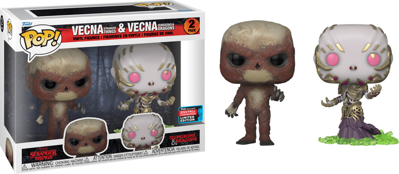 Vecna Stranger Things and Vecna Dungeons and Dragons Funko Pop! 2 Pack