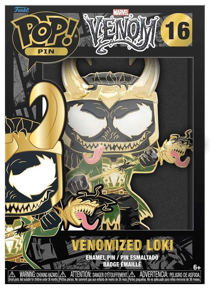 Venomized Loki Pin Glow In The Dark Pop! Pin
