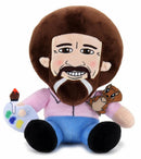 Kidrobot Bob Ross Pink Shirt With Peapod Phunny Plush Figure