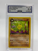 AGS Graded 2000 Pokemon Rocket Dark Primeape 1st Edition 43/82 8.5