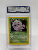 AGS Graded 2000 Pokemon Rocket Holo Dark Weezing 1st Edition 14/82 8.5