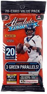 NFL Panini 2022 Absolute Football Trading Card VALUE Pack