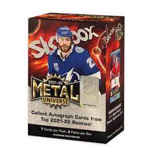 2021-22 Upper Deck Skybox Metal Universe NHL Trading Card Blaster Box