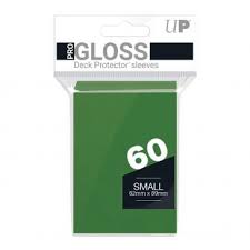 Ultra Pro 60 Gloss Green Deck Protector Sleeves (Small)