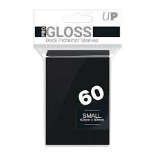 Ultra Pro 60 Gloss Black Deck Protector Sleeves (Small)