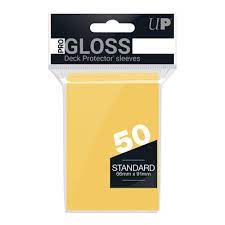 Ultra Pro 50 Gloss Yellow Deck Protector Sleeves (Standard)