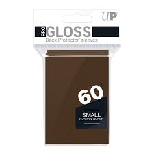 Ultra Pro 60 Gloss Brown Deck Protector Sleeves (Small)