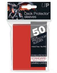 Ultra Pro 50 Gloss Red Deck Protector Sleeves (Standard)