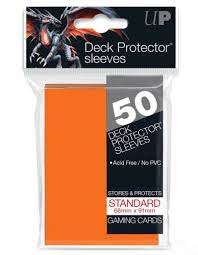 Ultra Pro 50 Gloss Orange Deck Protector Sleeves (Standard)