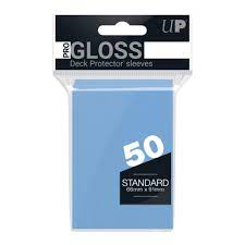 Ultra Pro 50 Gloss Sky Blue Deck Protector Sleeves (Standard)