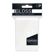 Ultra Pro 50 Gloss White Deck Protector Sleeves
