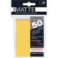 Ultra Pro 50 Matte Yellow Deck Protector Sleeves