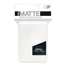 Ultra Pro 60 Matte White Deck Protector Sleeves (Small)