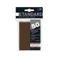 Ultra Pro 50 Gloss Brown Deck Protector Sleeves (Standard)