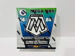 2021-22 Panini Mosaic Soccer Trading Card Mega Box
