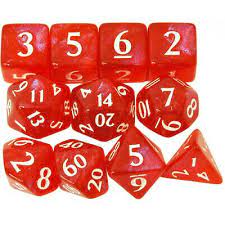 Eclipse Dice Set: Apple Red (11)