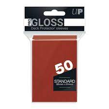 Ultra Pro 50 Gloss Red Deck Protector Sleeves